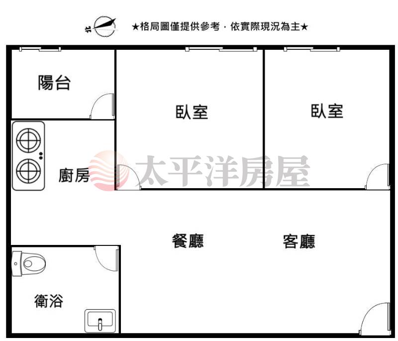 好好窩兩房平車社區最低價房屋室內格局與周邊環境