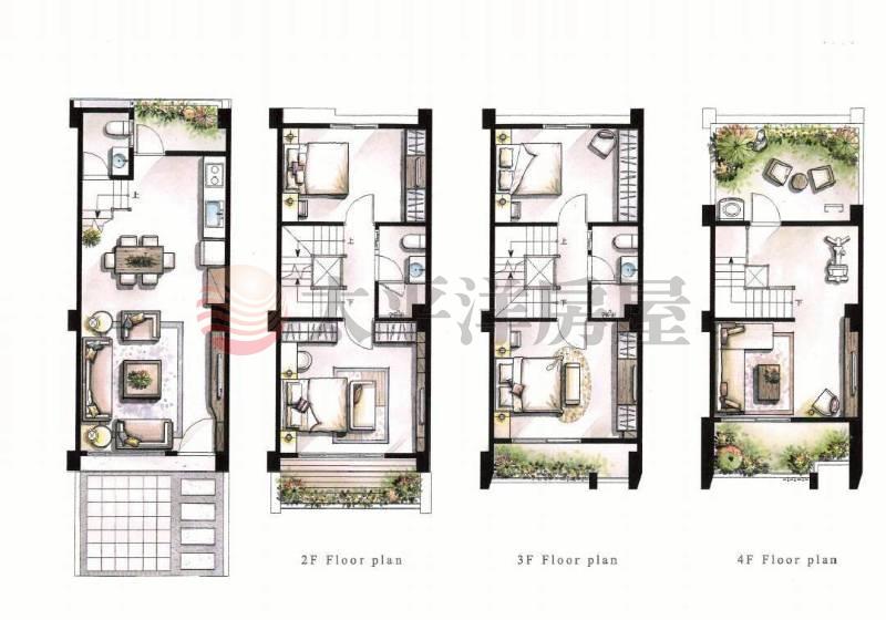 沙鹿全新前院四房透天房屋室內格局與周邊環境