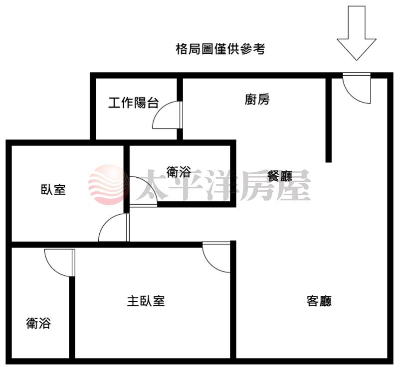 鹿峰國小旁2房2衛含車位房屋室內格局與周邊環境