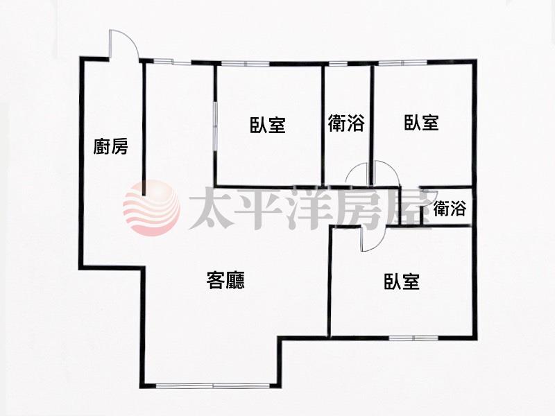 稀有一樓宅,三房平車屋況佳房屋室內格局與周邊環境