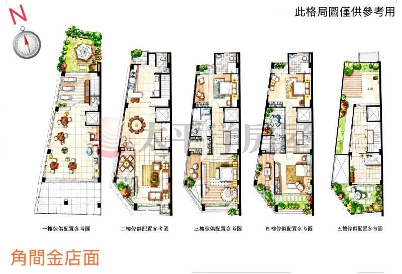 角間大面寬/電梯金店透房屋室內格局與周邊環境