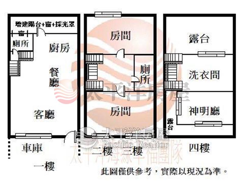 新光田前院停車四房傳統別墅房屋室內格局與周邊環境