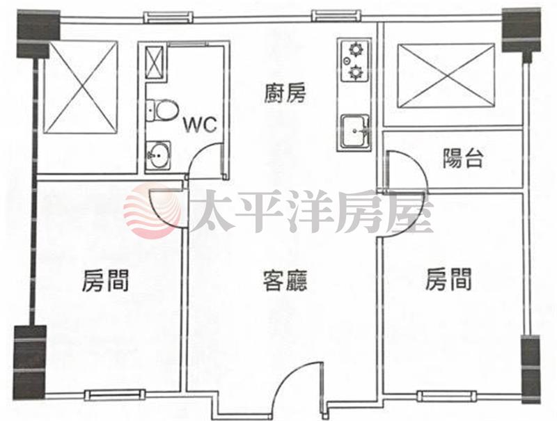 全新完工低於實登價2房平車房屋室內格局與周邊環境