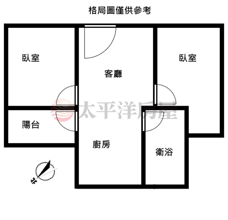 北勢核心富宇禾悅兩房平車房屋室內格局與周邊環境