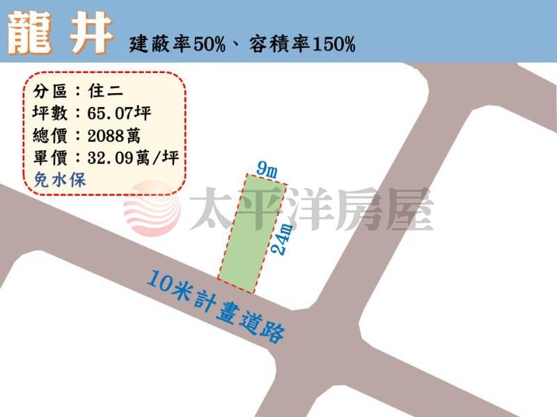 龍井水裡社方正臨路建地房屋室內格局與周邊環境