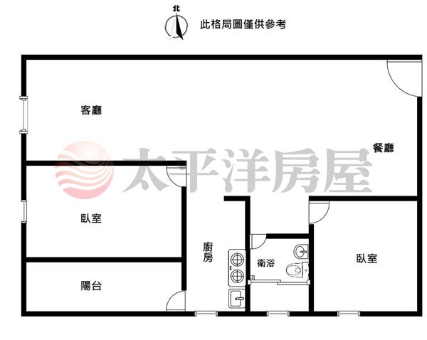 新光田富宇春天2房+平車房屋室內格局與周邊環境